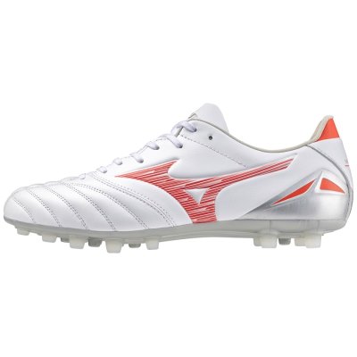 Zapatos De Fútbol Mizuno Morelia Neo IV Pro AG Mujer - Blancos / Rojos / Coral - Chile M917BWGICY